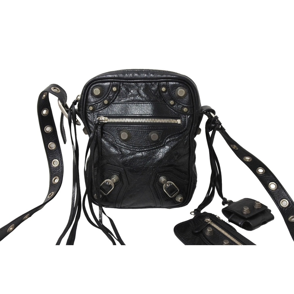 Balenciaga Le Bag Black Shoulder Cagoule - Picture 1 of 9